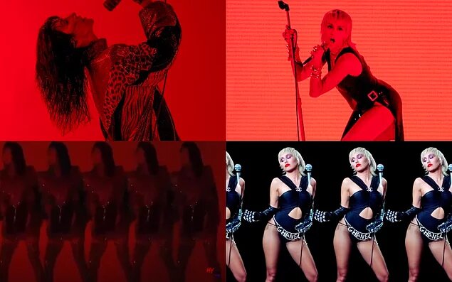 Hande Yener'in ve Miley Cyrus'ın klibinin karşılaştırması