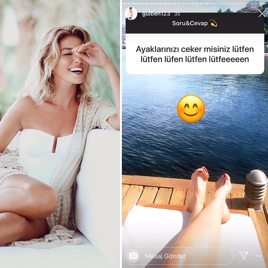 gülben ergen ayakları