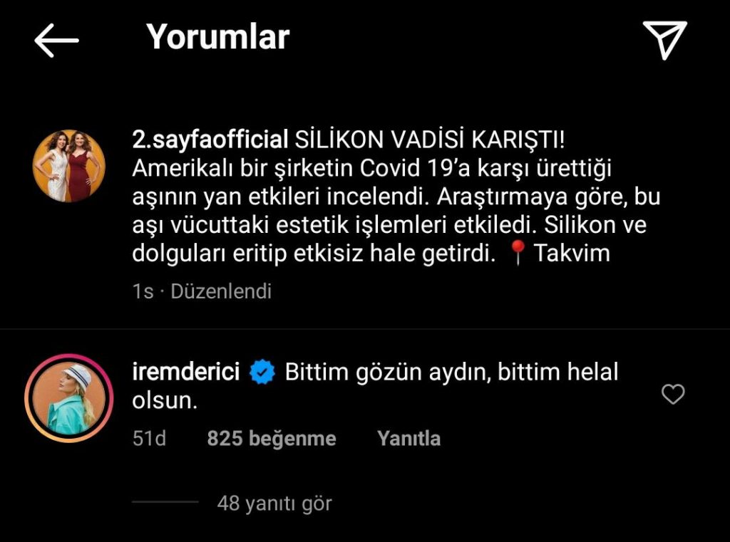İrem Derici yorum