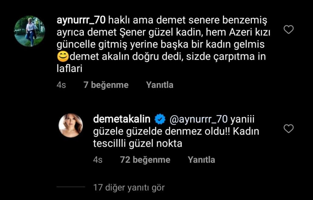 Demet Akalın Yorum