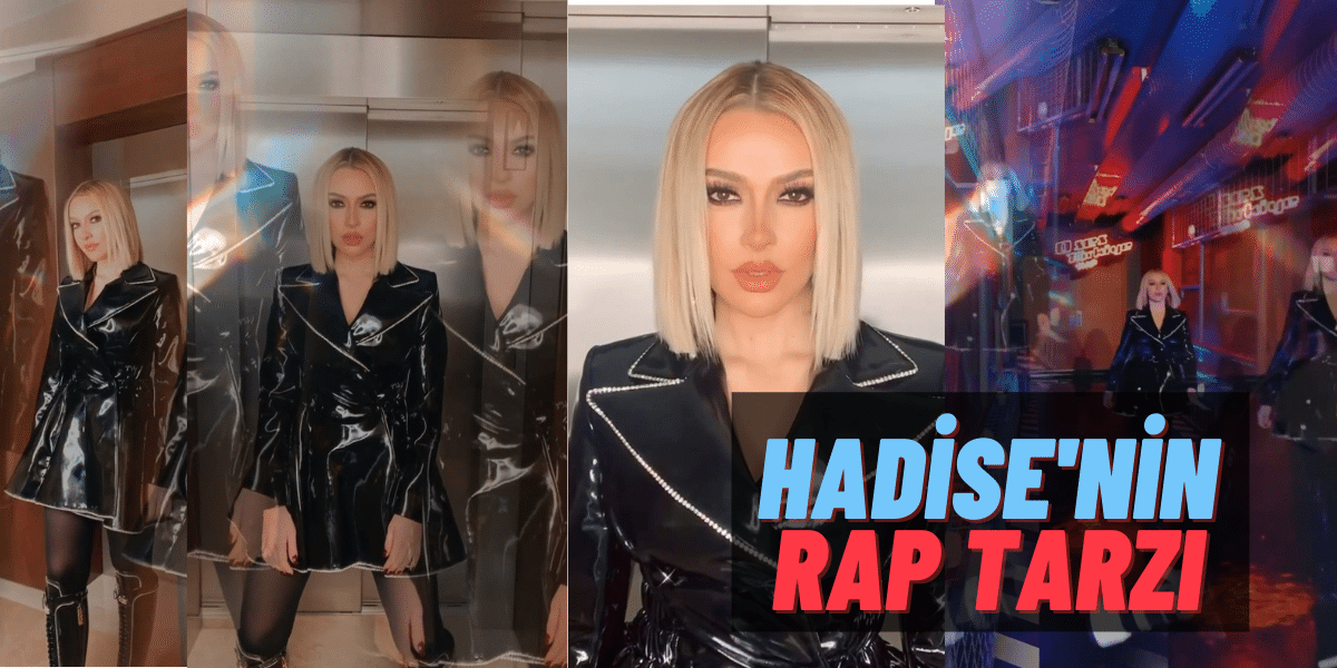 Hadise’den Minik Bir O Ses Türkiye Rap Videosu Geldi! Ünlü Şarkıcı Yine Siyahlar ve Deriler İçinde