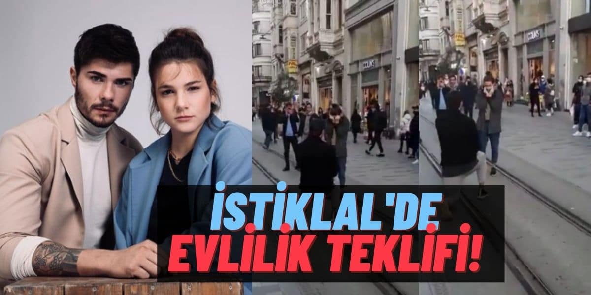 Barış Murat Yağcı’dan Nisa Bölükbaşı’na İstiklal Caddesinde Evlilik Teklifi: Nisa Bölükbaşı “Hayır” mı Dedi?