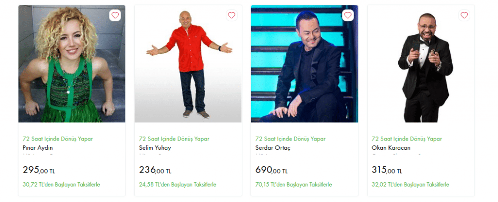 Çiçeksepeti clap'te olan ünlüler
