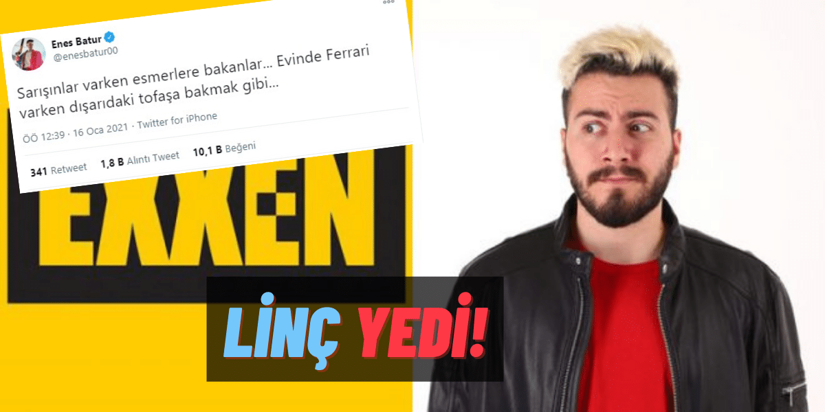 Enes Batur’dan Esmer Kadınları Rencide Eden, Tepki Çeken Bir Tweet Geldi! “Sarışın Kadınlar Varken Esmere Bakanlar…”