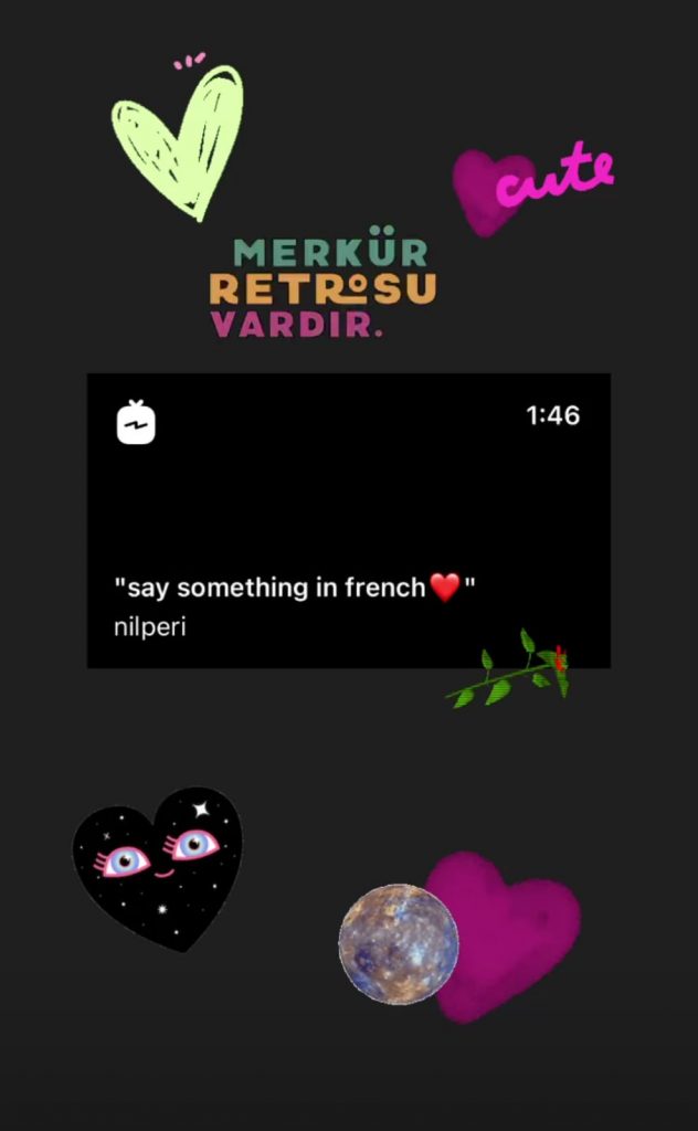 Nilperi Şahinkaya'nın attığı story