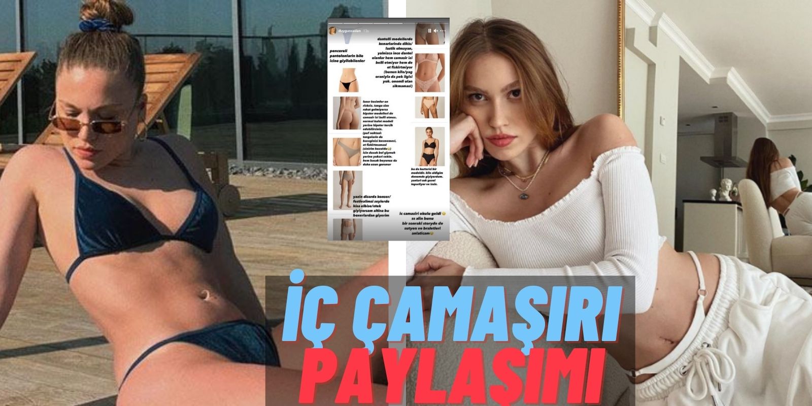 En Son Serenay Sarıkaya’ya Özenmişti! Duygu Özaslan Bu Sefer de Favori İç Çamaşırlarını Paylaştı