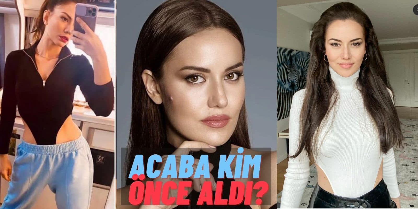 Fahriye Evcen ve Demet Özdemir’den Body Kardeşliği! Biri Siyah Diğeri Beyaz