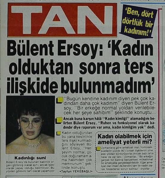 Bülent Ersoy gazete