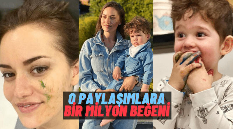 Beğeni Yağdı! Fahriye Evcen Anneliğin Tadını Çıkarıyor: “Şu An Çok Erken Ama Karan İnşallah Ressam Olur”