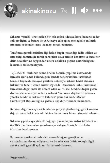 Akın Akınözü story
