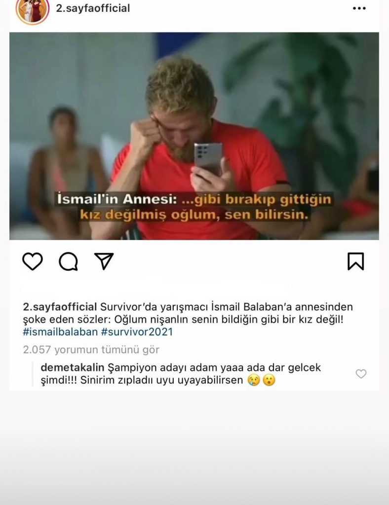 Demet Akalın instagram yorumu