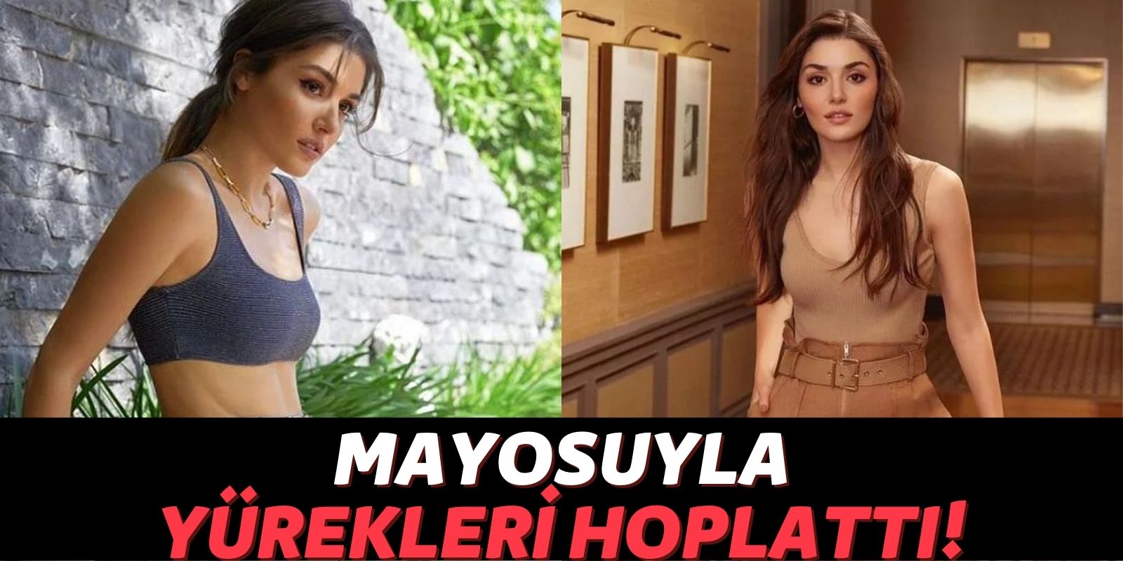 Kerem Bürsin’le Aşk Yaşayan Hande’den Derin Dekolte: Hande Erçel’in Leoparlı Mayosu Instagram’ı Yaktı!