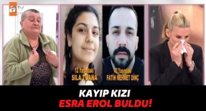 Tüm Türkiye Sıla’yı Arıyordu: 12 Yaşında Kaçırılan Sıla, Esra Erol’un Programında Bulundu!