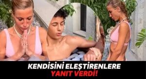 Çağla Şıkel, Bikinisiyle Fıçıya Girdiği İçin Kendisini Eleştiren Takipçilerine Yanıt Vermekten Geri Durmadı!