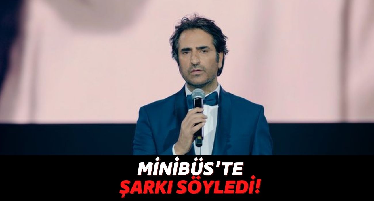 Taksi Bulamadığı İçin Dolmuşa Binen Mahsun Kırmızıgül, Minibüste Sevenlerine Şarkı Söyledi!