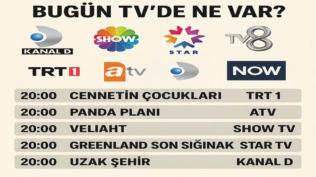 GÜNCEL TV YAYIN AKIŞI 29 EYLÜL 2025: Bugün TV’de Ne Var? Kanal D, Show TV, Star TV, TV8, TRT 1, ATV, NOW Yayın Akışı Güncel